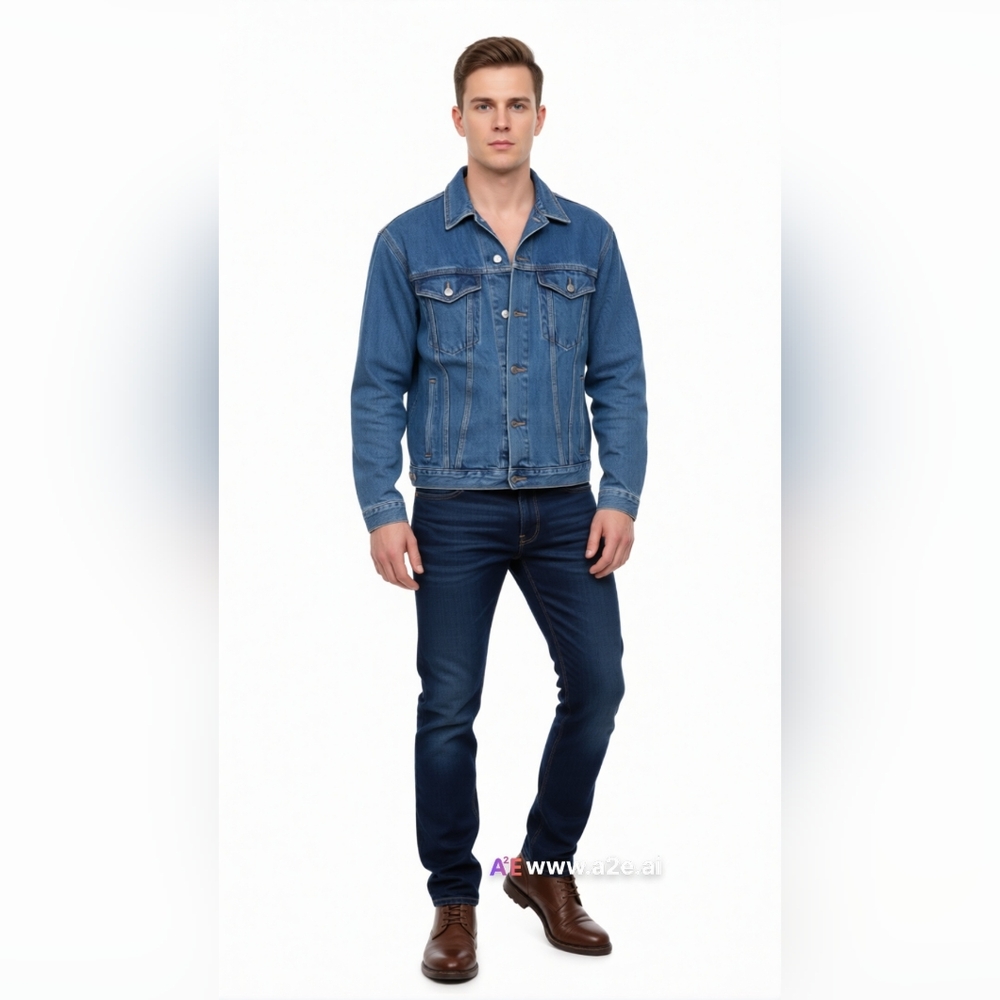 Levi's Men's Blue Denim Performance Jacket